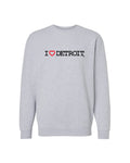 (NEW) I Love Detroit Crewneck Sweatshirts - Available in 3 Colors - Ink Detroit