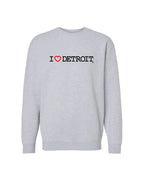 (NEW) I Love Detroit Crewneck Sweatshirts - Available in 3 Colors - Ink Detroit