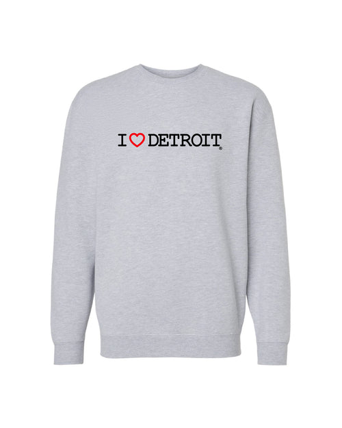 (NEW) I Love Detroit Crewneck Sweatshirts - Available in 3 Colors - Ink Detroit