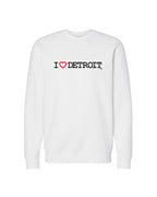 (NEW) I Love Detroit Crewneck Sweatshirts - Available in 3 Colors - Ink Detroit