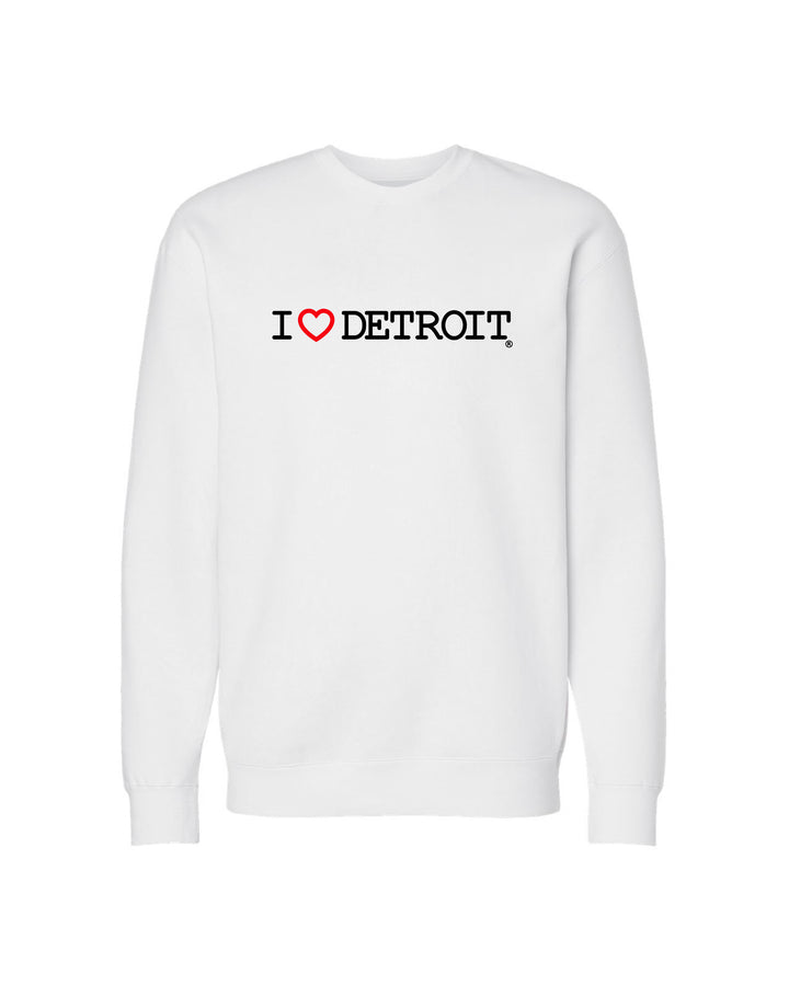(NEW) I Love Detroit Crewneck Sweatshirts - Available in 3 Colors