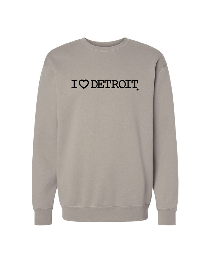(NEW) I Love Detroit - Premium Crewneck Sweatshirts - Available in 2 Colors