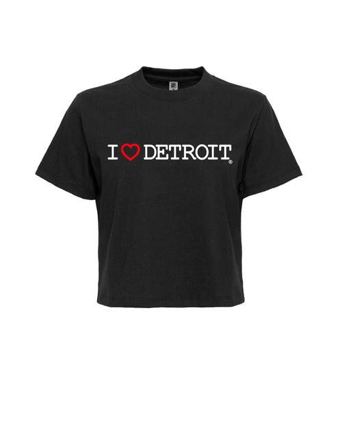 (NEW) I Love Detroit Womens Boxy Tees - Available in 3 Colors - Ink Detroit