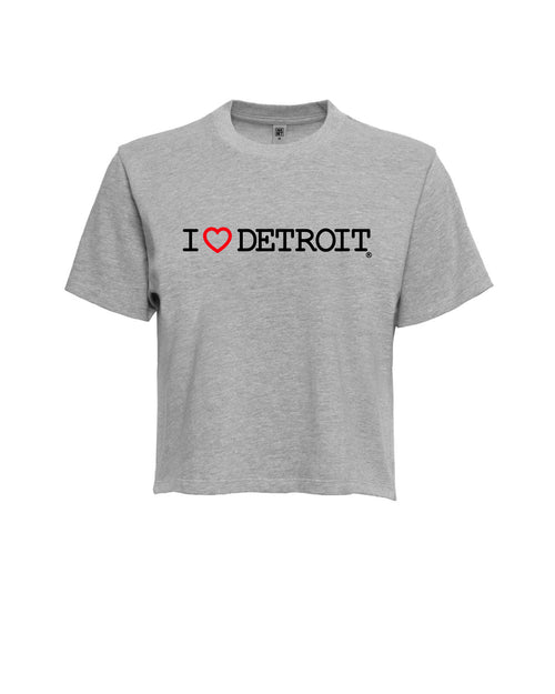 (NEW) I Love Detroit Womens Boxy Tees - Available in 3 Colors - Ink Detroit