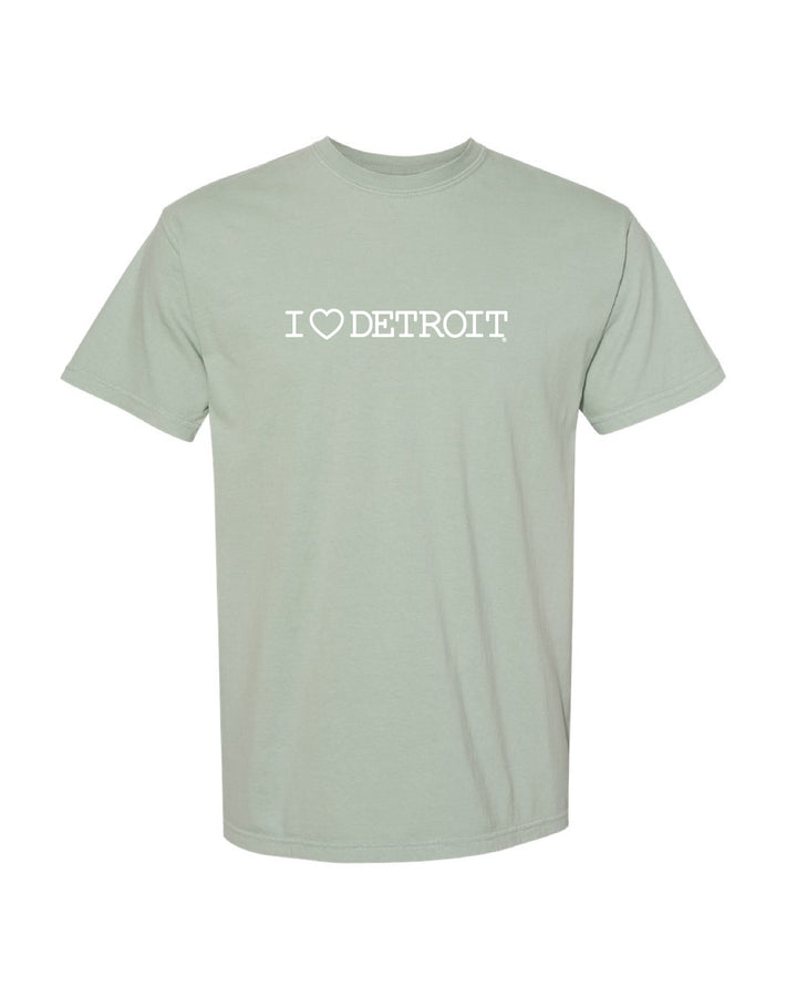 (NEW) I Love Detroit Pigment Dye T-Shirts - Available in 3 Colors