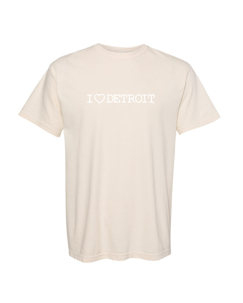 (NEW) I Love Detroit Pigment Dye T-Shirts - Available in 3 Colors