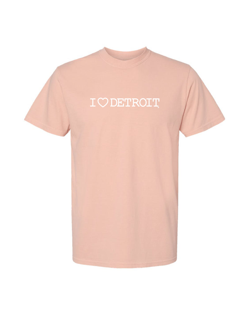 (NEW) I Love Detroit Pigment Dye T-Shirts - Available in 3 Colors