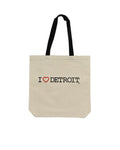 (NEW) I Love Detroit Tote Bag - Natural - Ink Detroit
