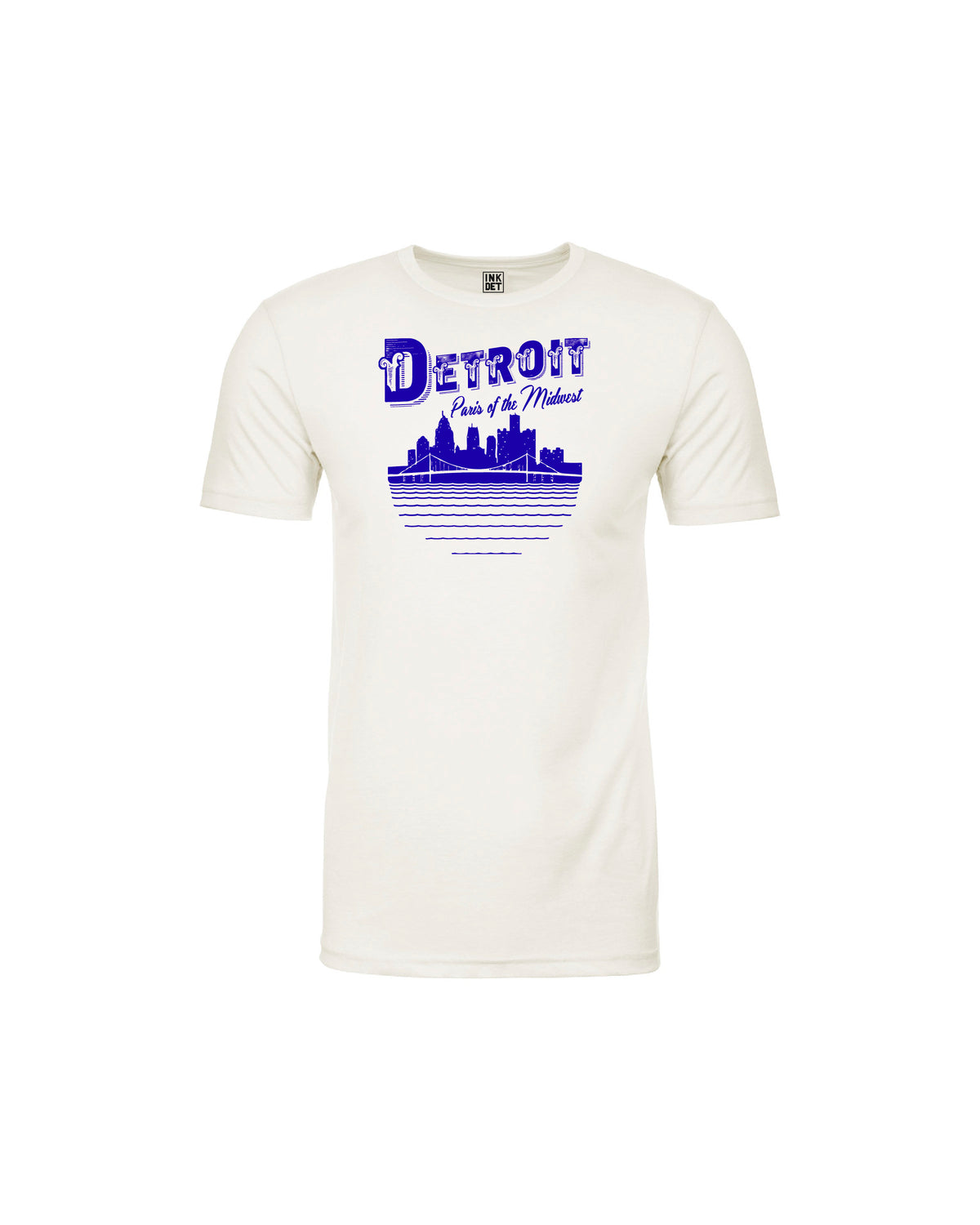 Ink Detroit Paris of The Midwest T-Shirt - White - Ink Detroit