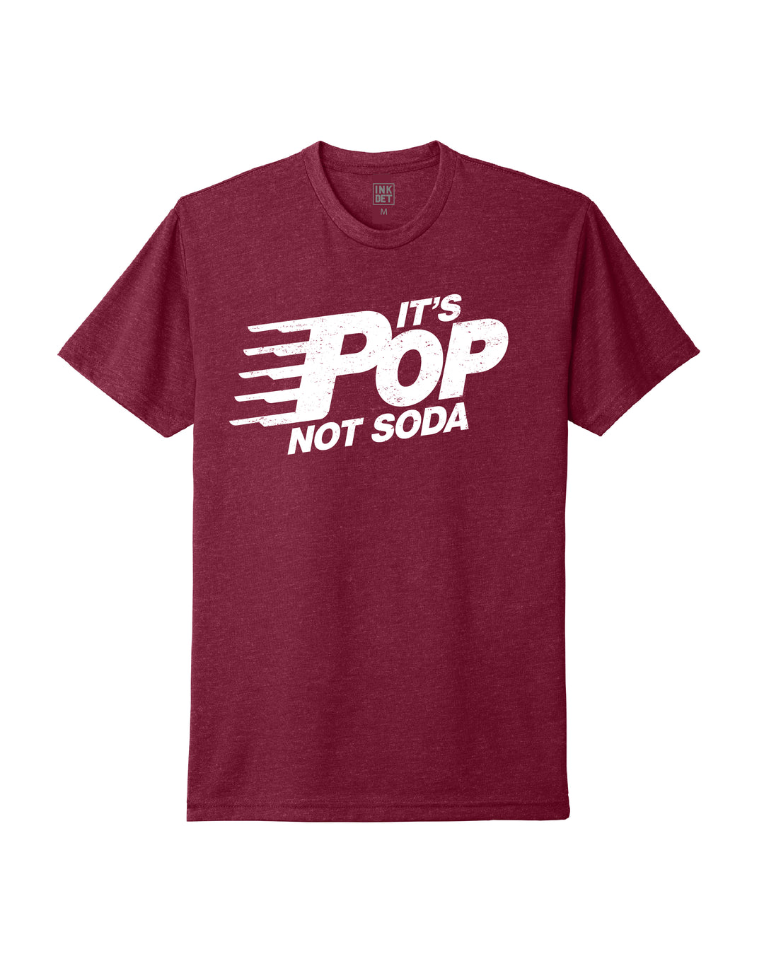 Vintage "It's Pop not Soda!" T-Shirt - Cardinal - Ink Detroit