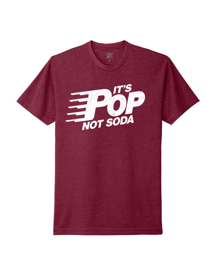 Vintage "It's Pop not Soda!" T-Shirt - Cardinal