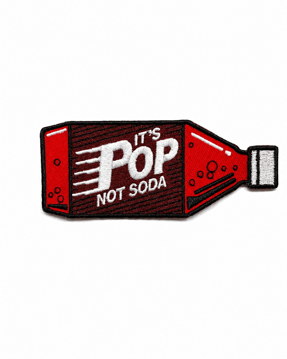 Vintage "It's Pop nit Soda " Embroidered Patch - Ink Detroit