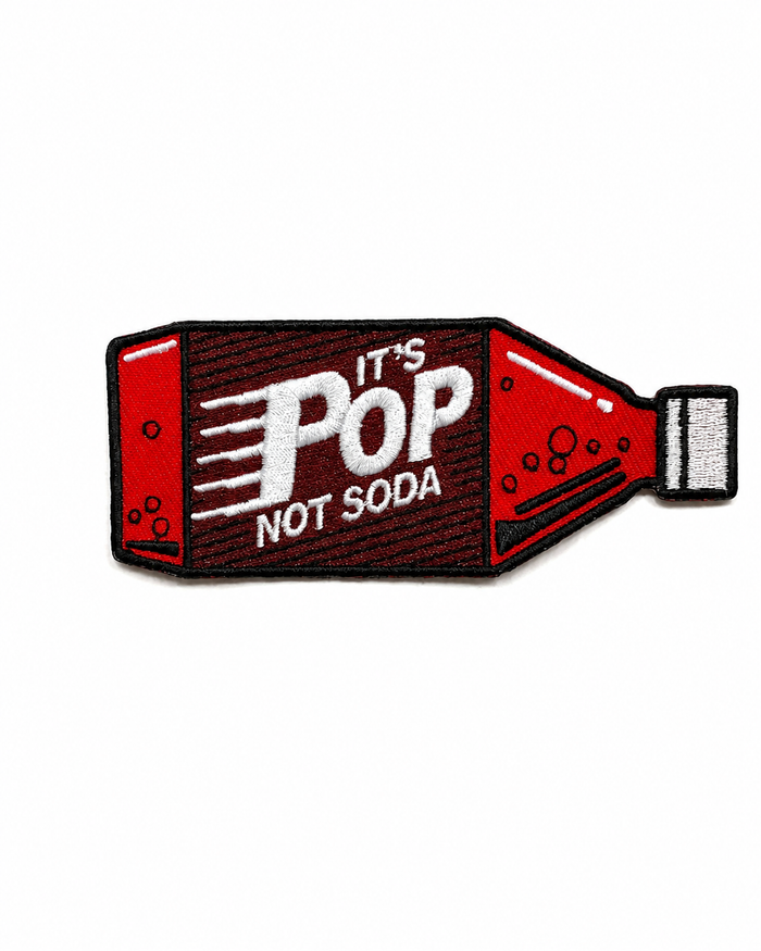 Vintage "It's Pop nit Soda!" Embroidered Patch