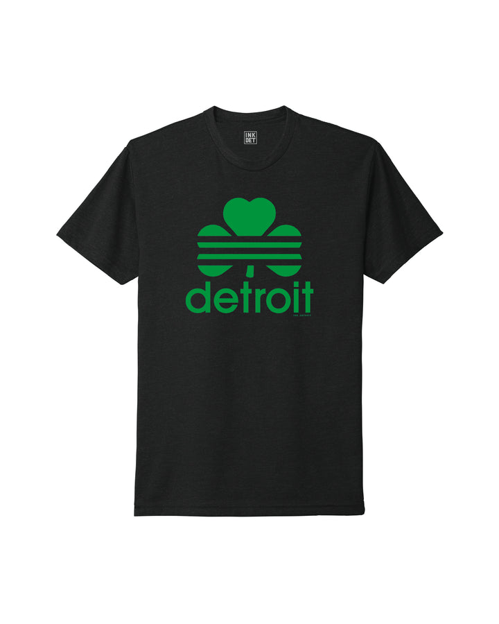 Ink Detroit - Retro Cloverleaf Unisex T-Shirt - Black
