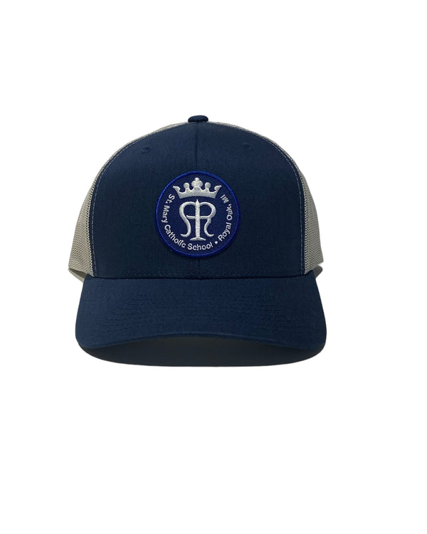 NEW St Mary Trucker Hat - Navy & Grey