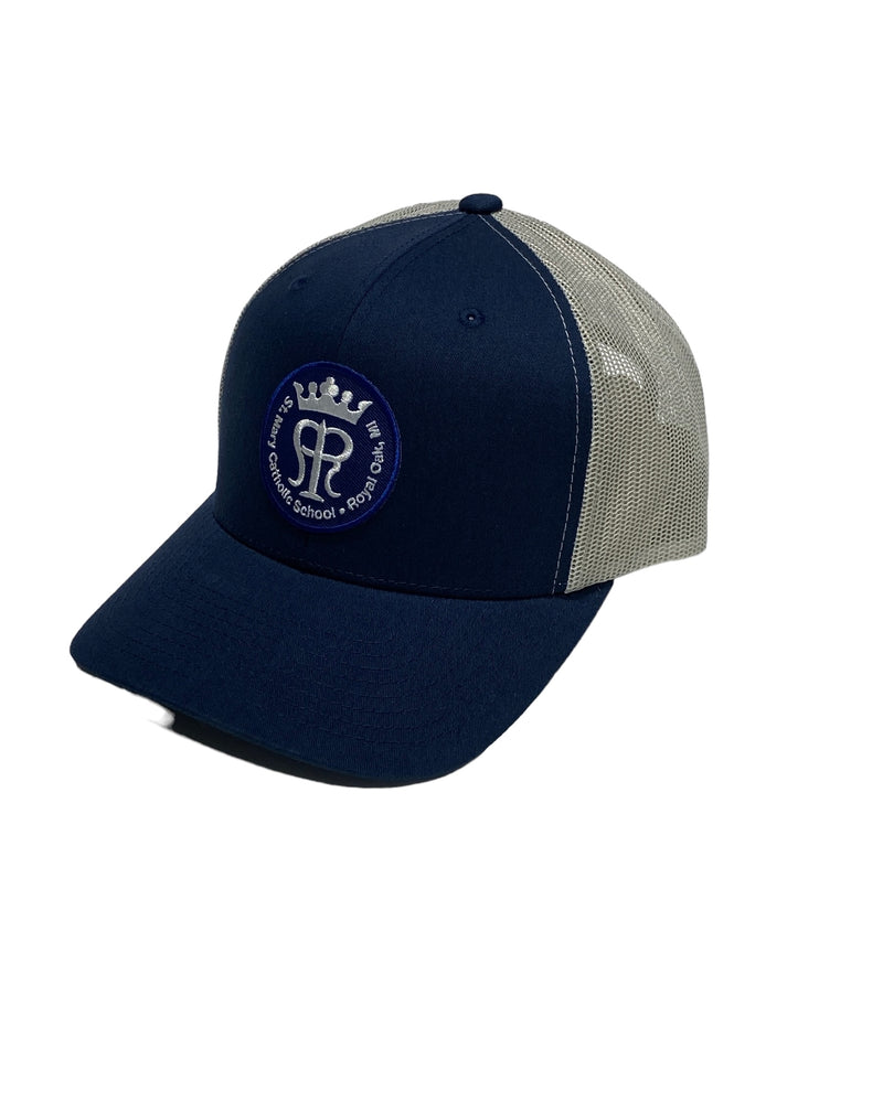 NEW St Mary Trucker Hat - Navy & Grey