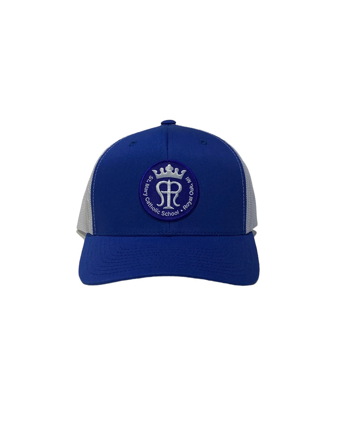 St Mary Trucker Hat - Royal Blue & White