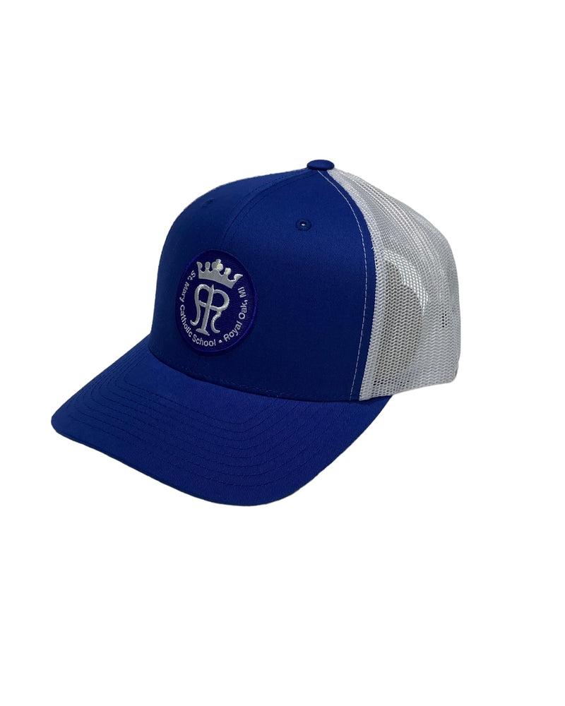 NEW St Mary Trucker Hat - Royal Blue & White