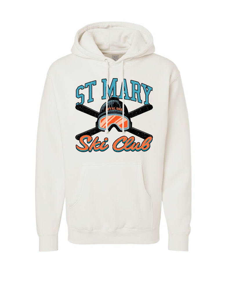 St. Mary Ski Club Adult Hoodie - Natural