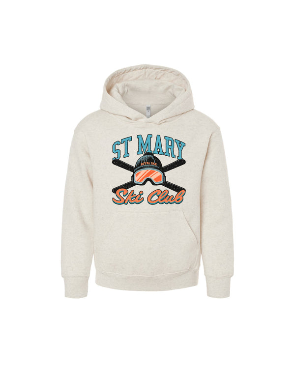 NEW St. Mary Ski Club Kids Hoodie - Natural Heather