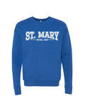 St. Mary Varsity Logo Crewneck - Royal Blue - Ink Detroit