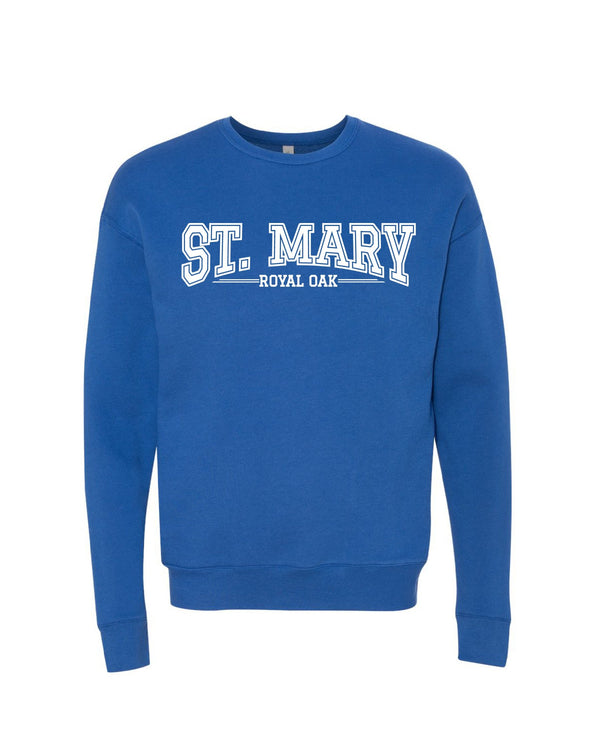 NEW St. Mary Varsity Logo Crewneck - Royal Blue