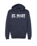 St. Mary Varsity Logo Adult Hoodie - Navy - Ink Detroit