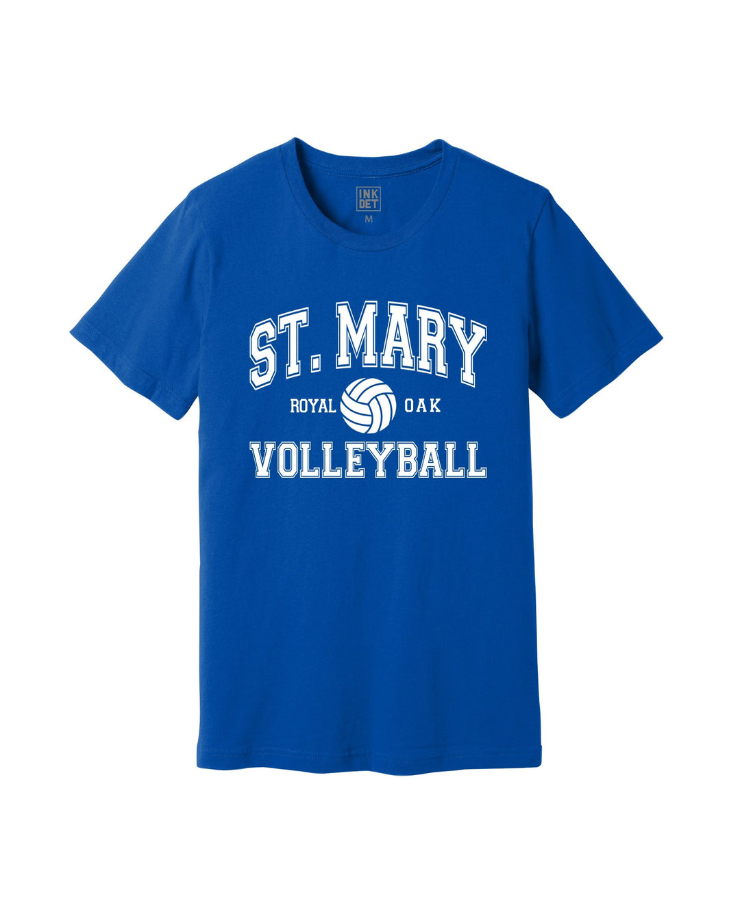 St. Mary Volleyball Logo Adult T-Shirt - Royal Blue