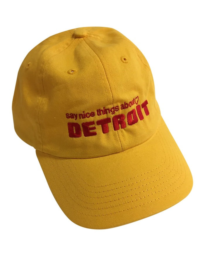 Say Nice Things About Detroit Dad Cap - Yellow