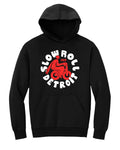Slow Roll - Heavyweight Fleece Hoodie - Black - Ink Detroit