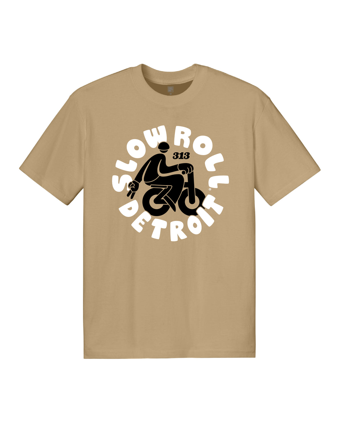 Slow Roll - Heavyweight Unisex T-Shirt - Tan - Ink Detroit