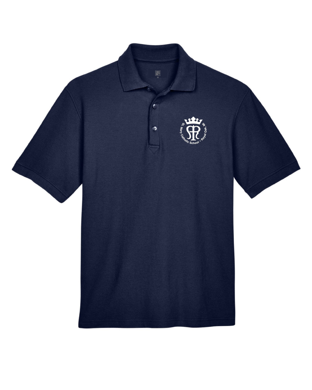 St. Mary Emblem Navy Peformance Polo