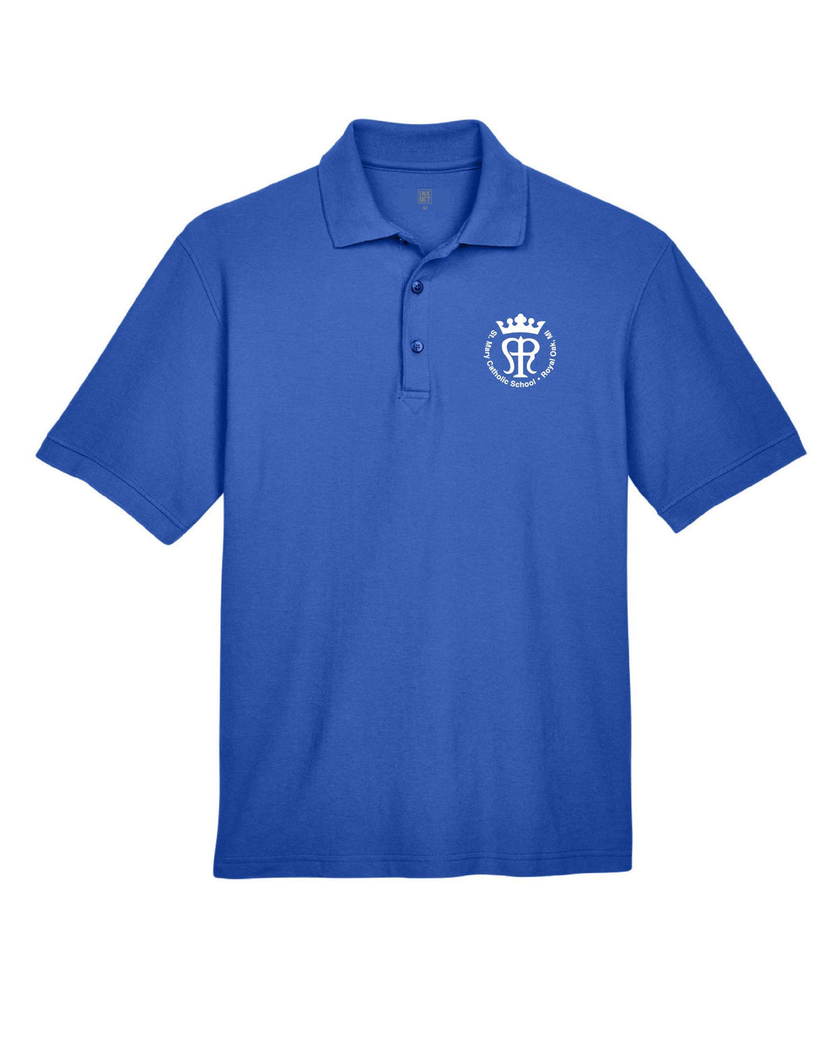 St. Mary Emblem Royal Blue Polo - Ink Detroit