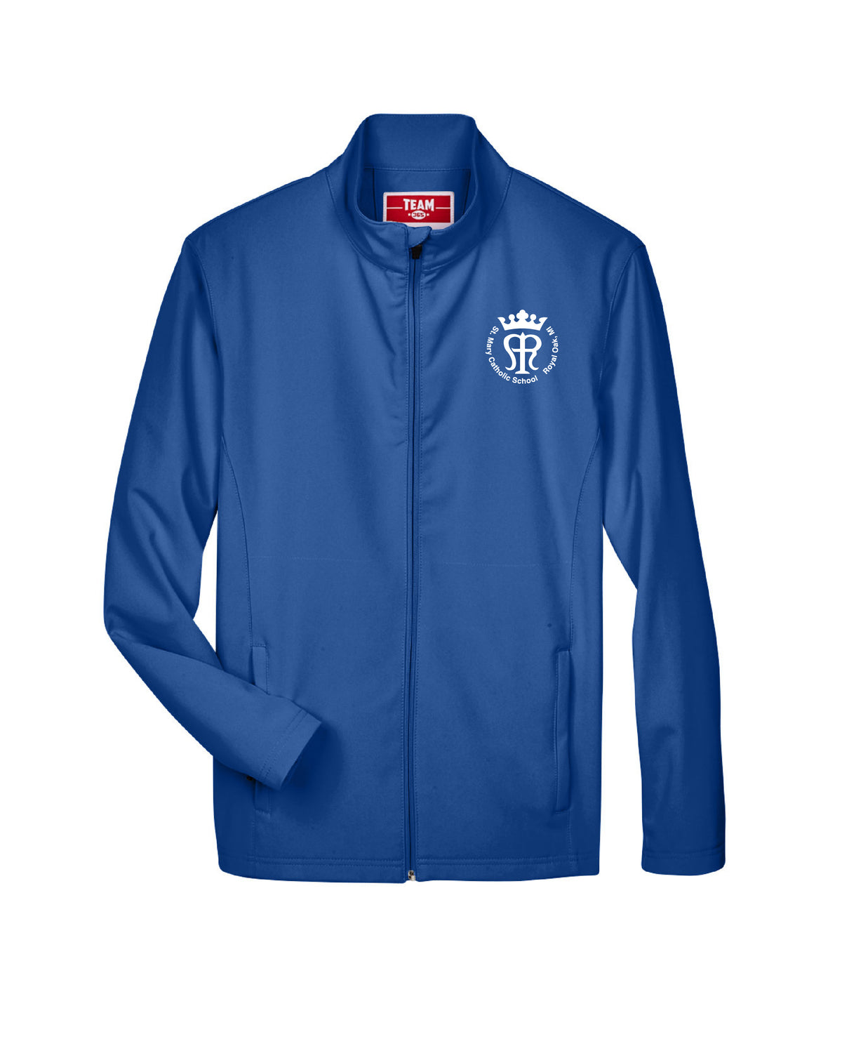 St. Mary Team Leader Softshell Jacket Royal Blue - Ink Detroit