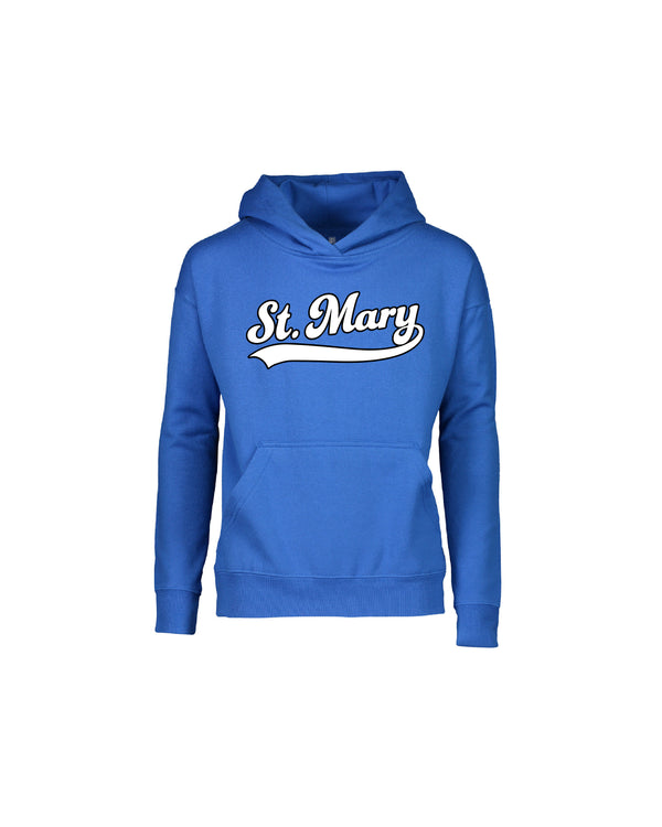 St. Mary Tail Swoosh Royal Blue Kids Hoodie