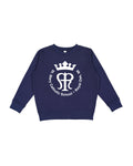 St. Mary Emblem Navy Kids Crewneck - Ink Detroit