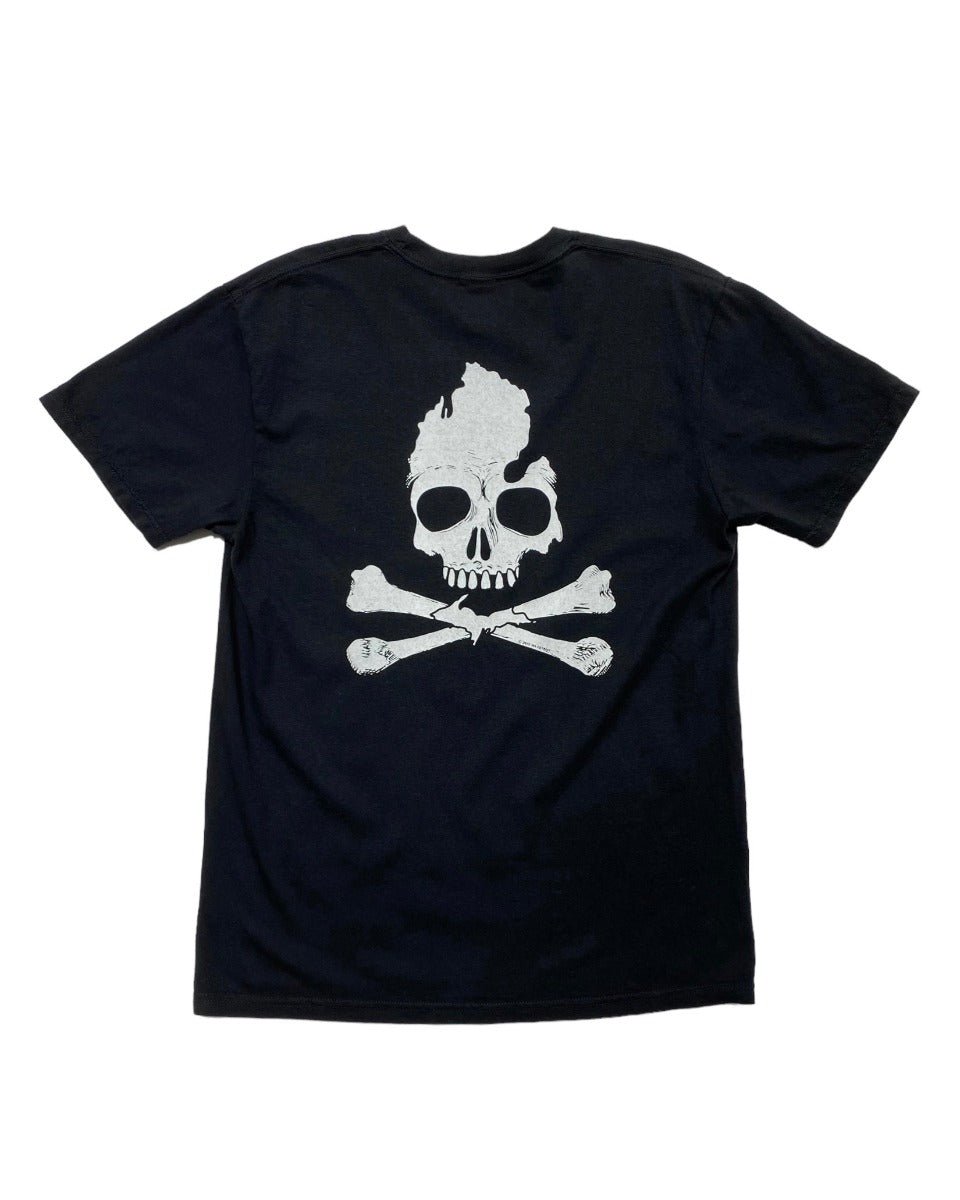 The Great Lakes State - Michigan Skull & Bones T-Shirt - Black - Ink Detroit
