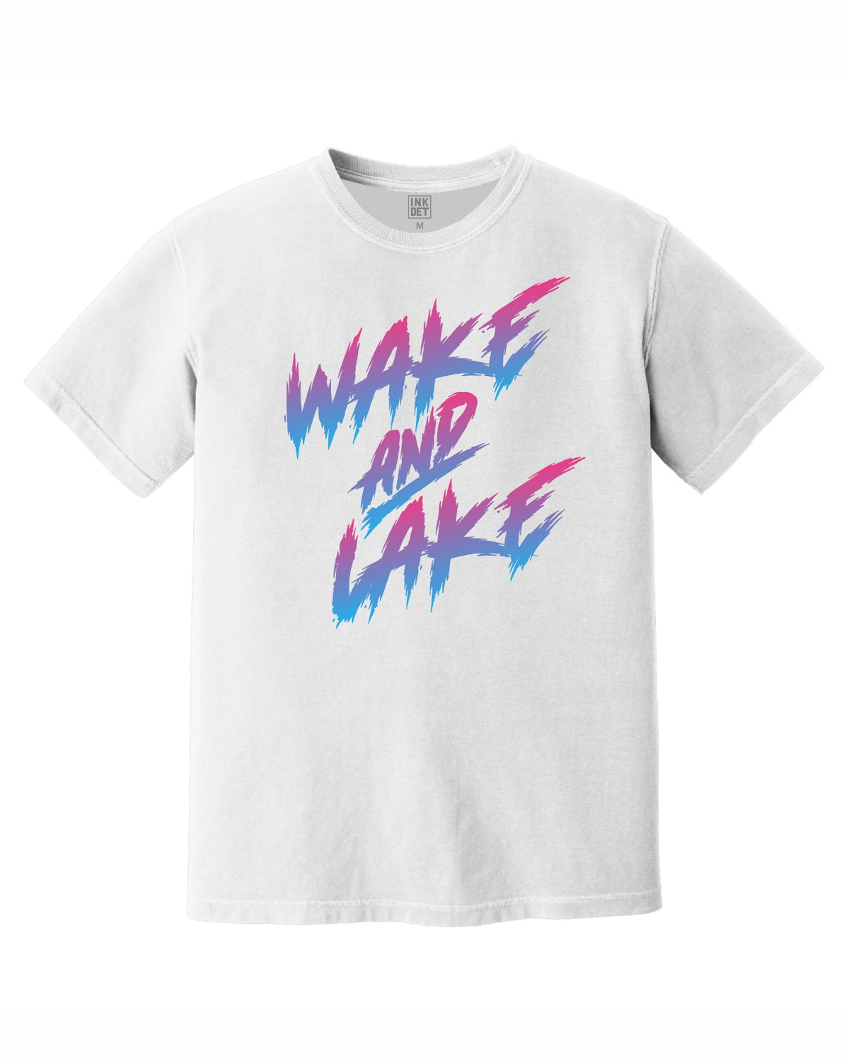 The Great Lakes State - Wake & Lake T-Shirt - White - Ink Detroit