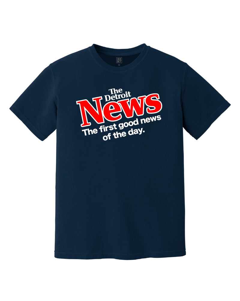 The Detroit News retro 80s-90s T-Shirt Navy