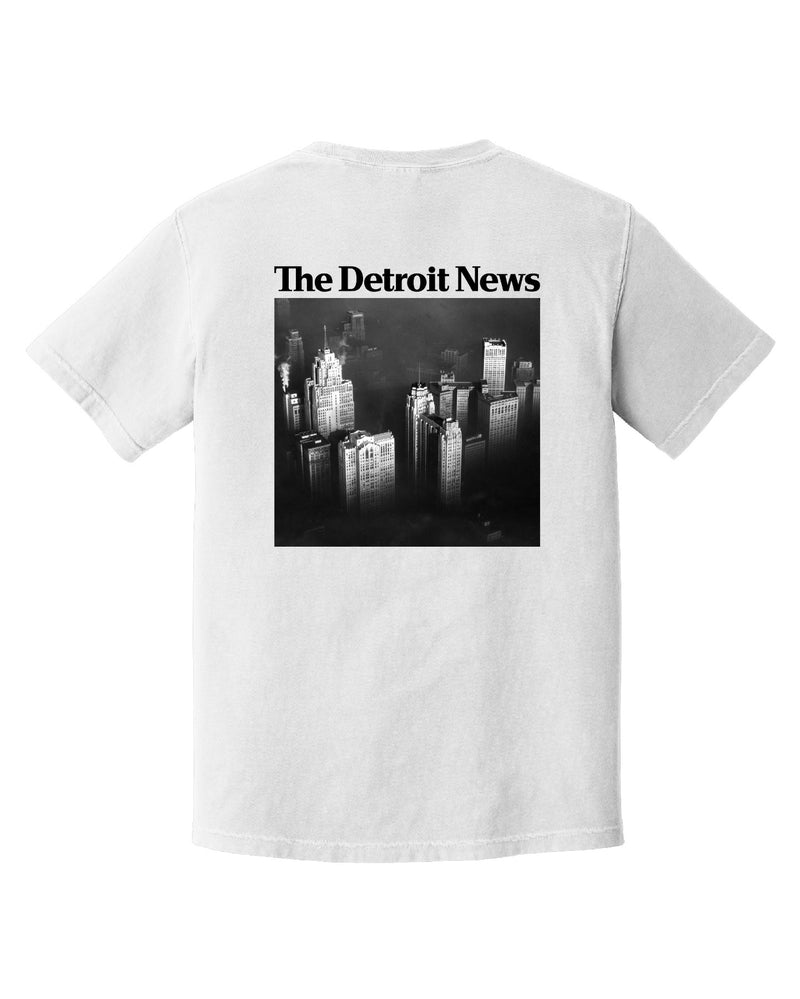 The Detroit News Archive T-Shirt with 1930s Foggy skyline