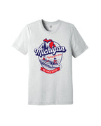The Great Lakes State - Michigan "We canoe better" T-Shirt - Silver - Ink Detroit