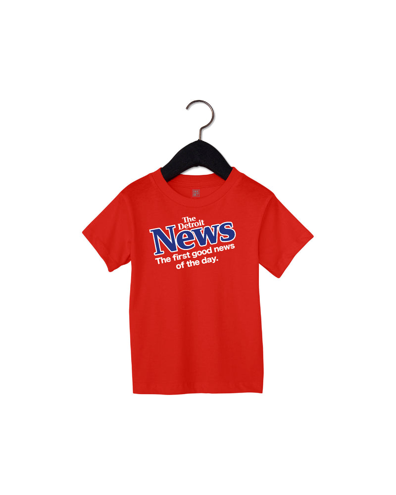 The Detroit News - The first good news of the day - Toddler T-Shirt - Red