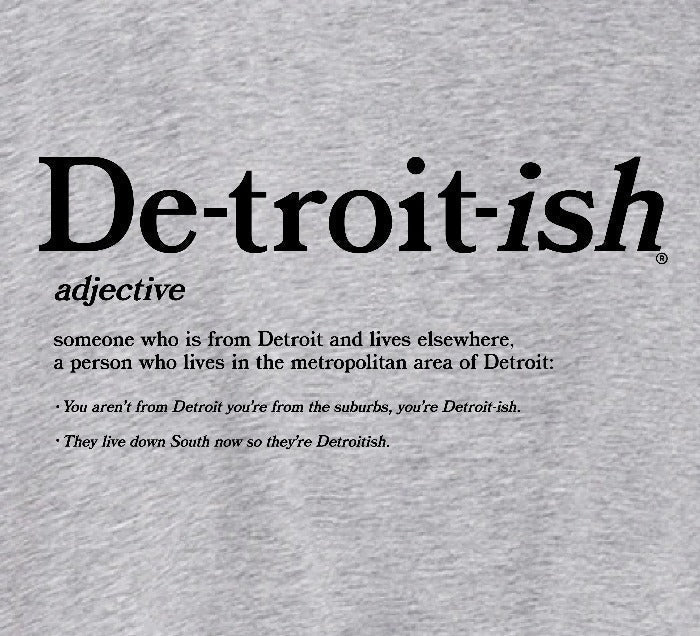 Ink Detroit - Detroitish Defined Tri Blend T-Shirt - Heather Navy