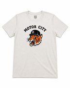 Motor City Kitty T-Shirt - Heather Natural - Ink Detroit