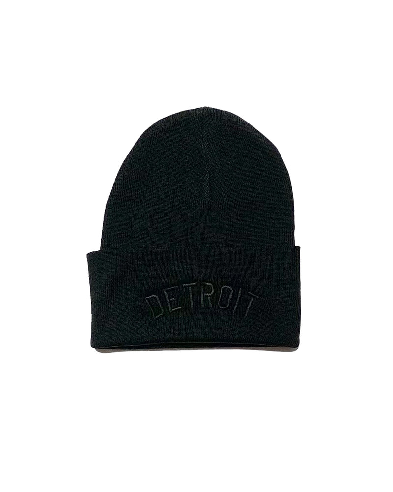 Ink Detroit - Black on Black Bundle 1 - Crew, Tee and Beanie