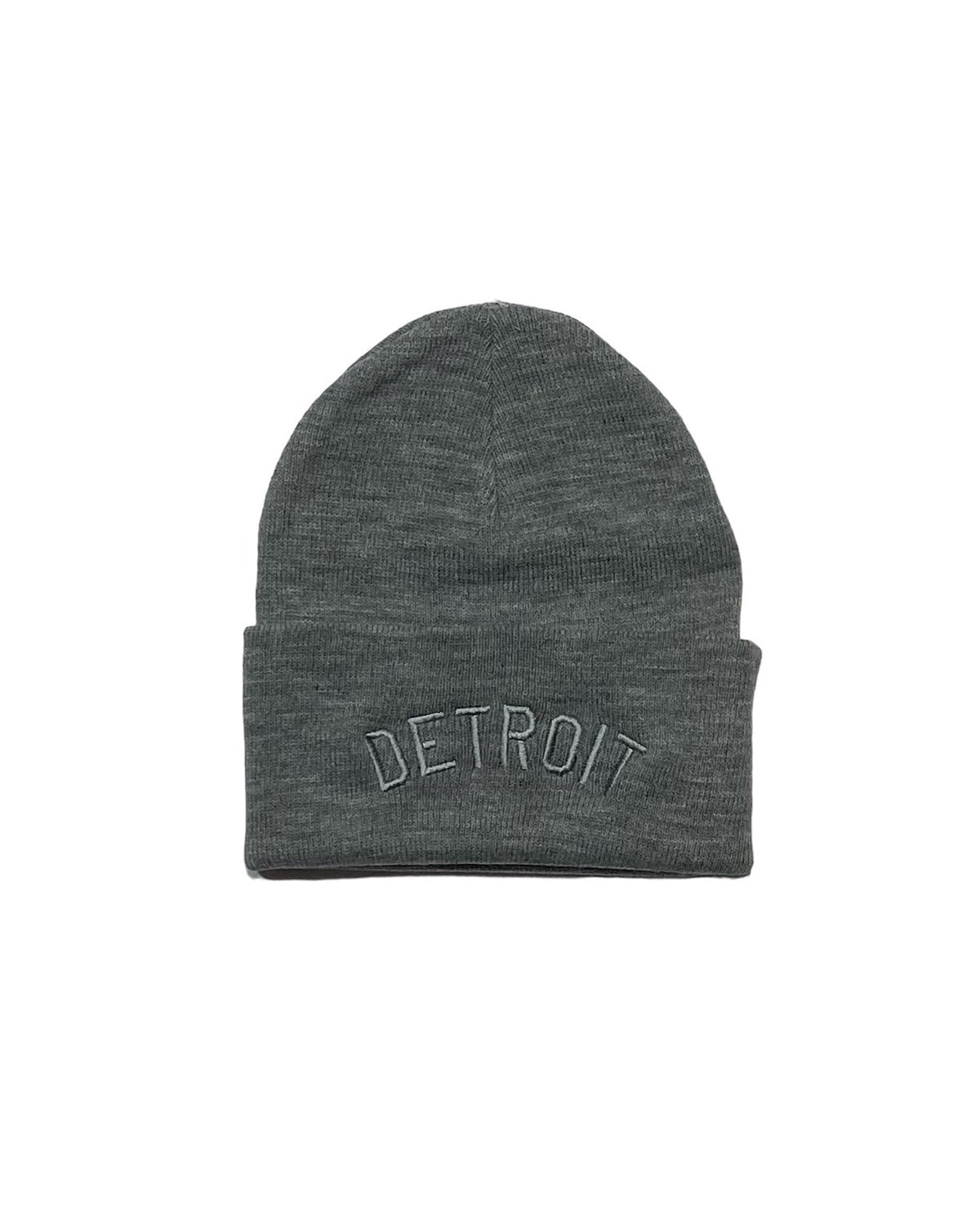 Ink Detroit - Sustainable Knit Beanie - Heather Grey - Ink Detroit
