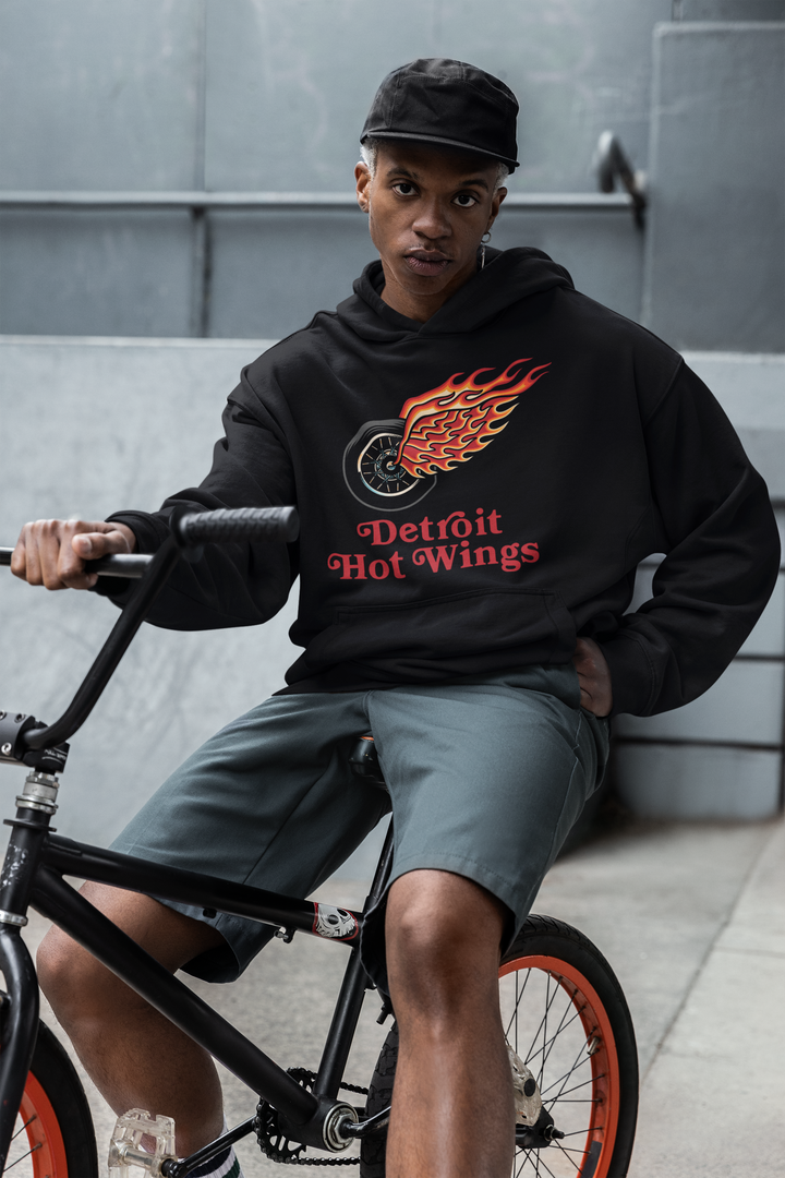 Ink Detroit -  Hot Wings Premium Hoodie - Available in 2 Colors