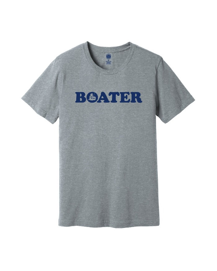 The Great Lakes State Lake St. Clair Boater T-Shirt - Heather Grey - Ink Detroit
