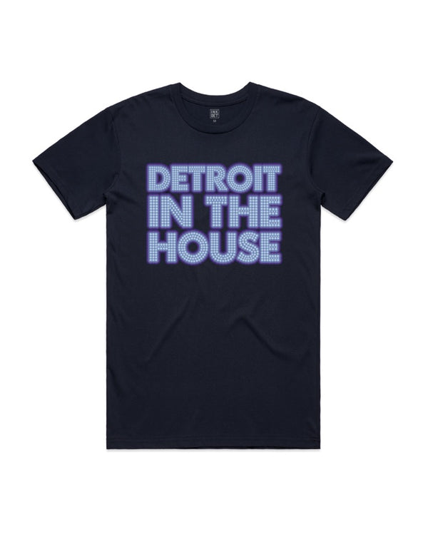 Ink Detroit - DETROIT IN THE HOUSE - T-Shirt - Midnight Navy