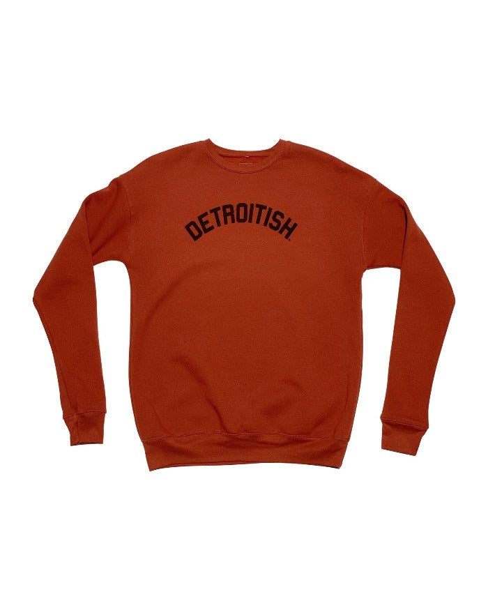 Ink Detroit Detroitish Crewneck Sweatshirt - Brick